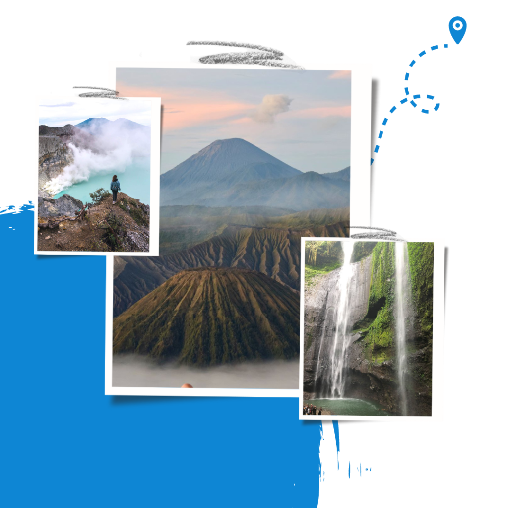 Mount Bromo, Ijen Crater, and Madakaripura Waterfall, East Java, Indonesia